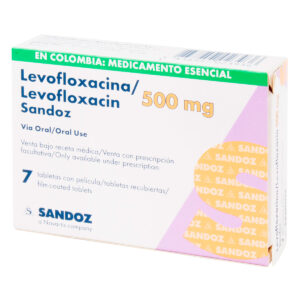 LEVOFLOXACINO 500 MG 7 TABLETAS SZ