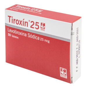TIROXIN 25 MG 50 TABLETAS