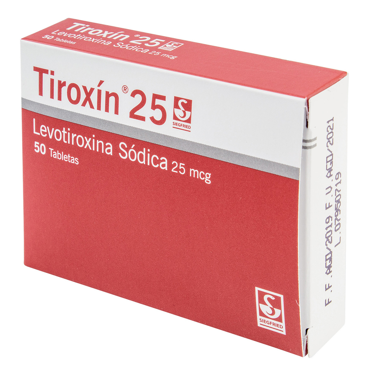 TIROXIN 25 MG 50 TABLETAS