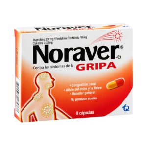 NORAVER G CONTRA LA GRIPA 8 CAPSULAS