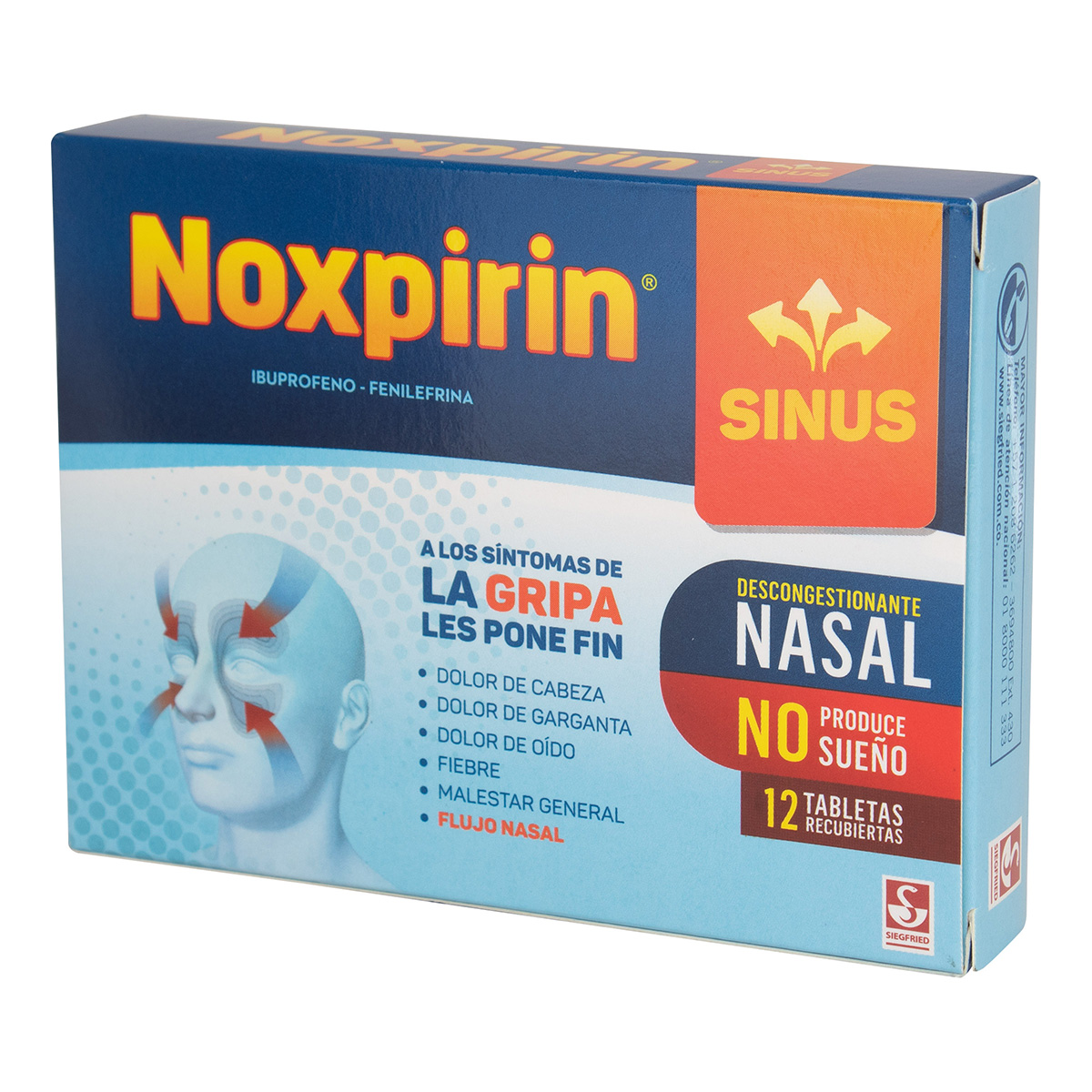NOXPIRIN SINUS 12 TBS