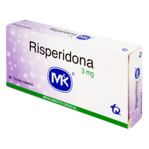 RISPERIDONA 3 MG 20 TBS MK 27134