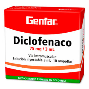 DICLOFENACO 75 MG 10  AMPOLLAS GF