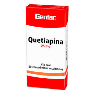 QUETIAPINA 25 MG 30 TBS GF 16793