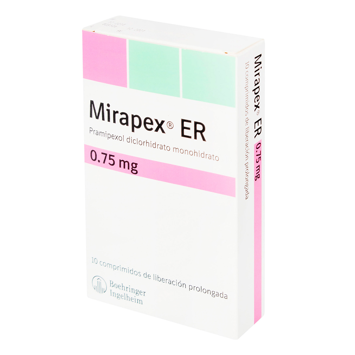 MIRAPEX ER 0.75 MG 10 TBS 32519