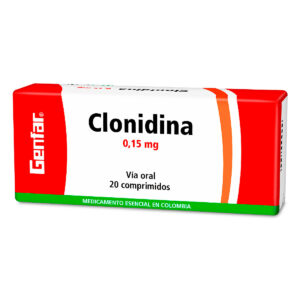CLONIDINA 0.15 MG 20 TABLETAS GF