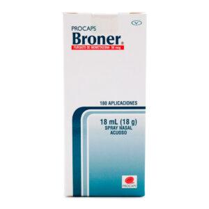 BRONER 0.50 MG INHALADOR 18 ML PC