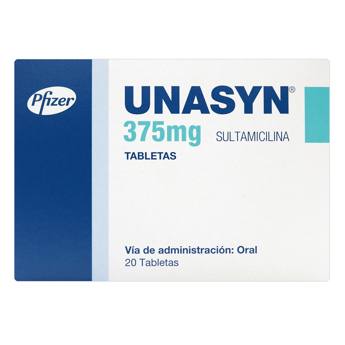 UNASYN 375 MG 20 TABLETAS