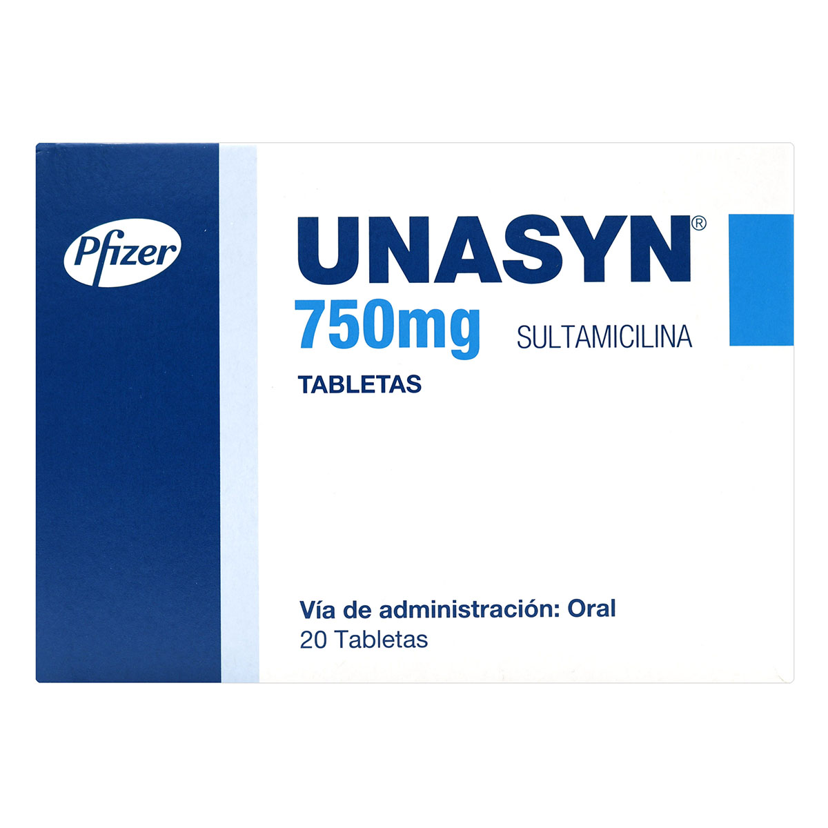 UNASYN 750 MG 20 TABLETAS