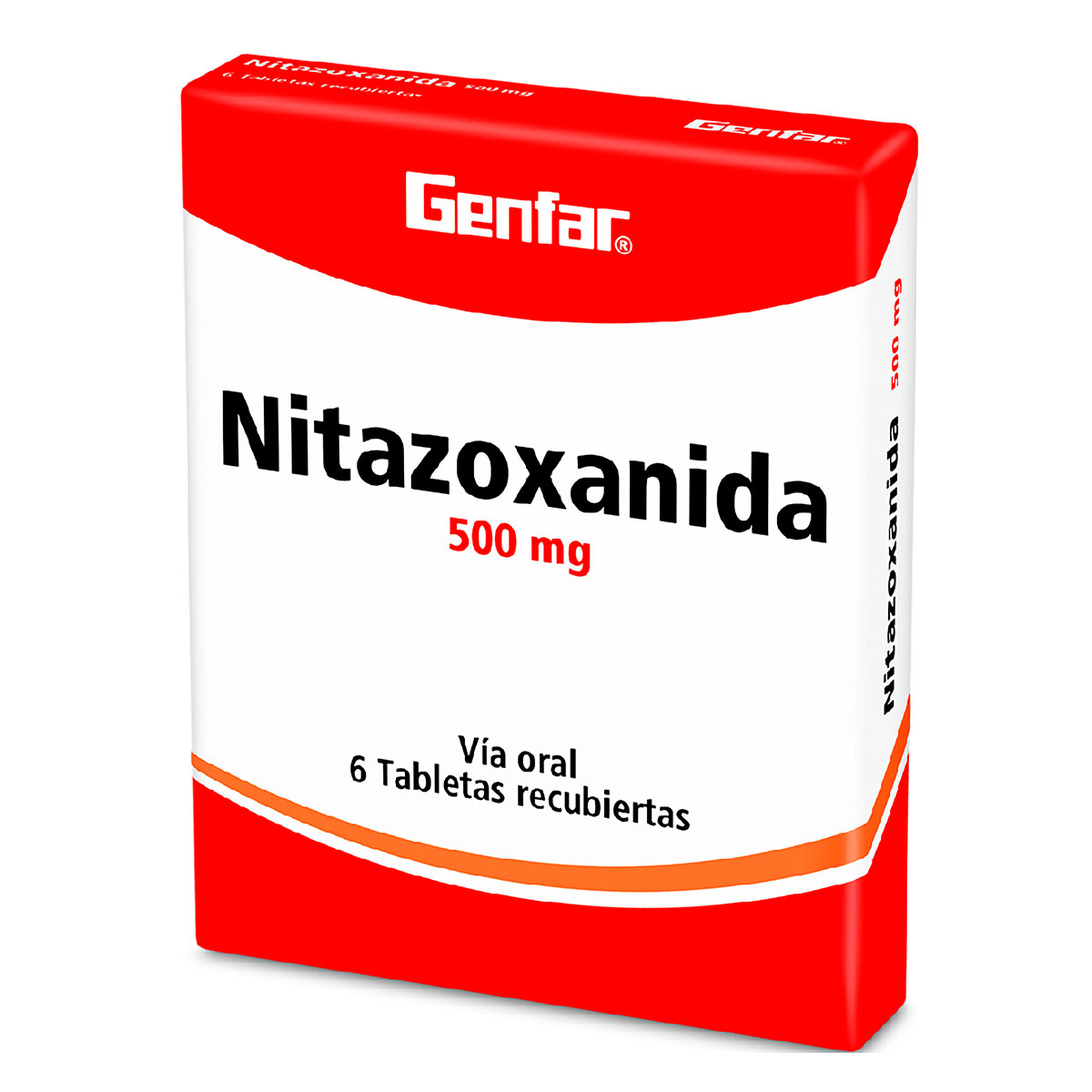NITAZOXANIDA 500 MG 6 TBS GF