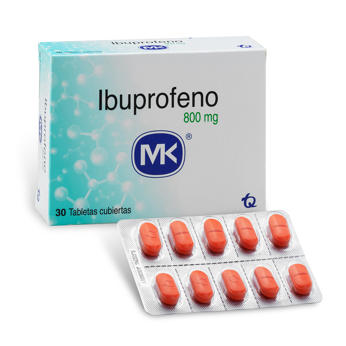 IBUPROFENO 800 MG 30 TABLETAS MK