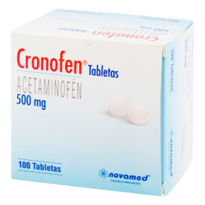 ACETAMINOFEN CRONOFEN 500 MG 100 TBS