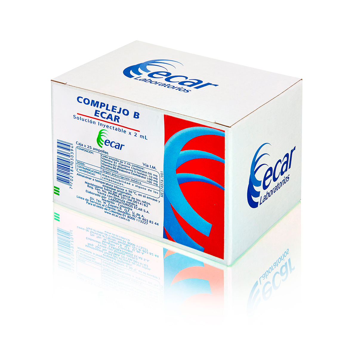 COMPLEJO B 2 ML 25 AMPOLLAS ECAR