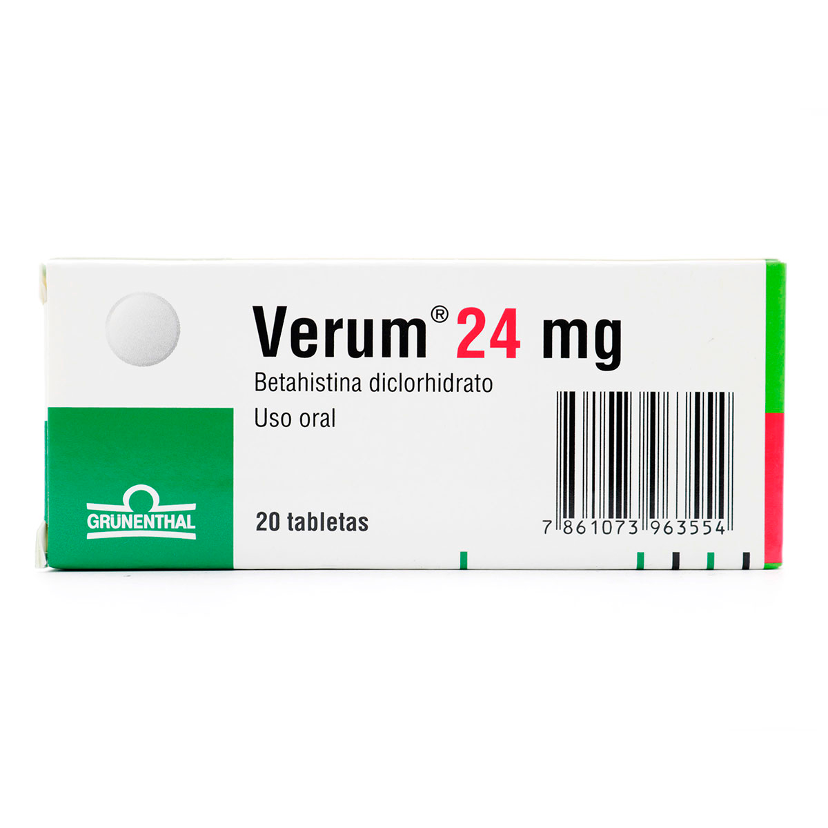 VERUM 24 MG 20 TABLETAS