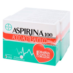 ASPIRINA 100 MG 140TBS 4 ESTUCHES P.E