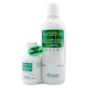 ACETATO DE ALUMINIO 500 ML GRATIS 120 ML