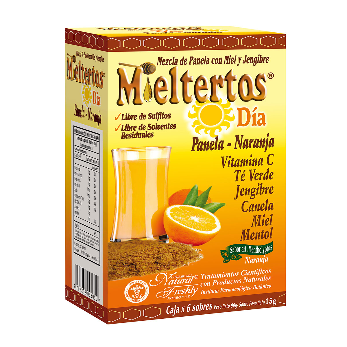 MIELTERTOS DIA PANELA NARANJA 6 SBS