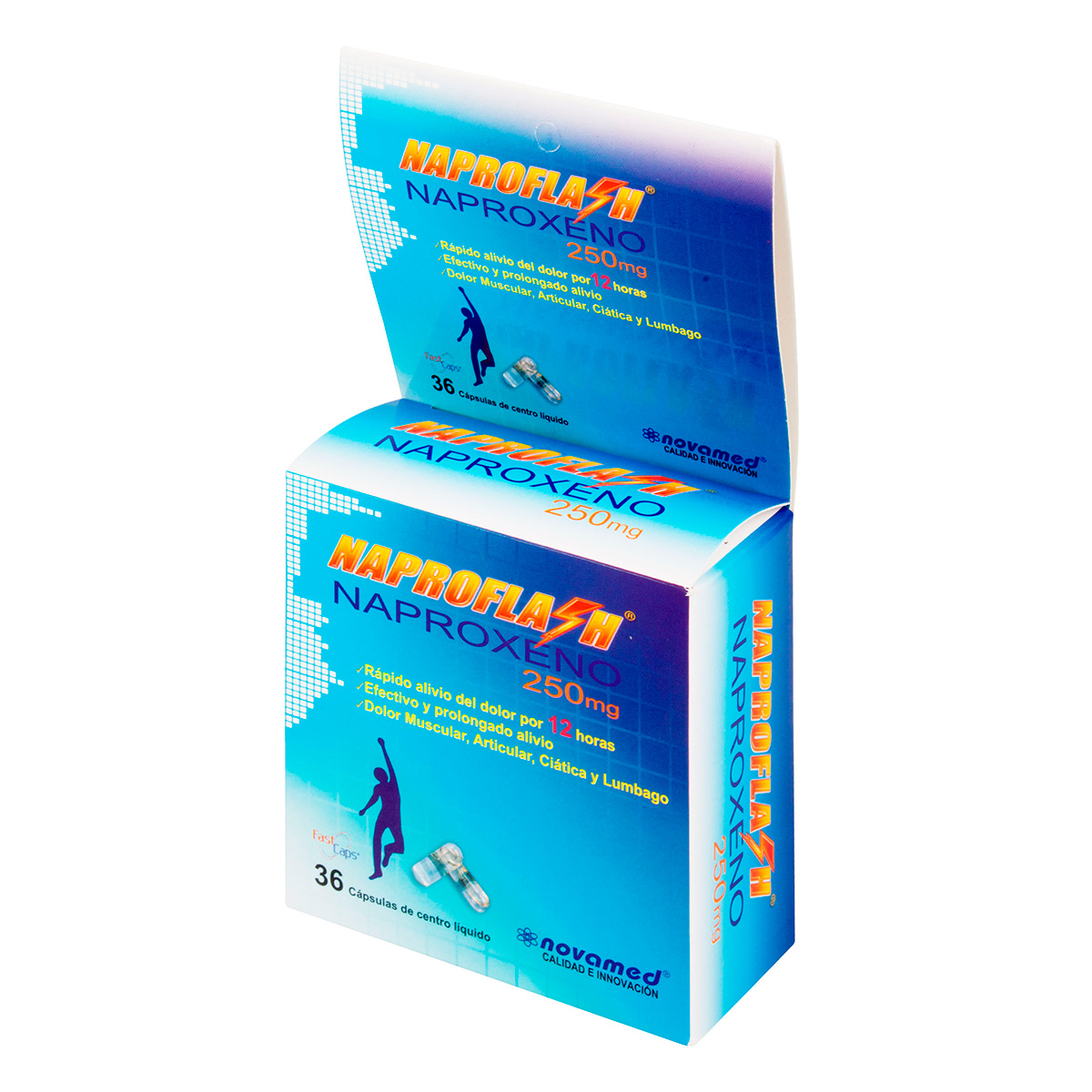 NAPROFLASH 250 MG 36 CAPSULAS