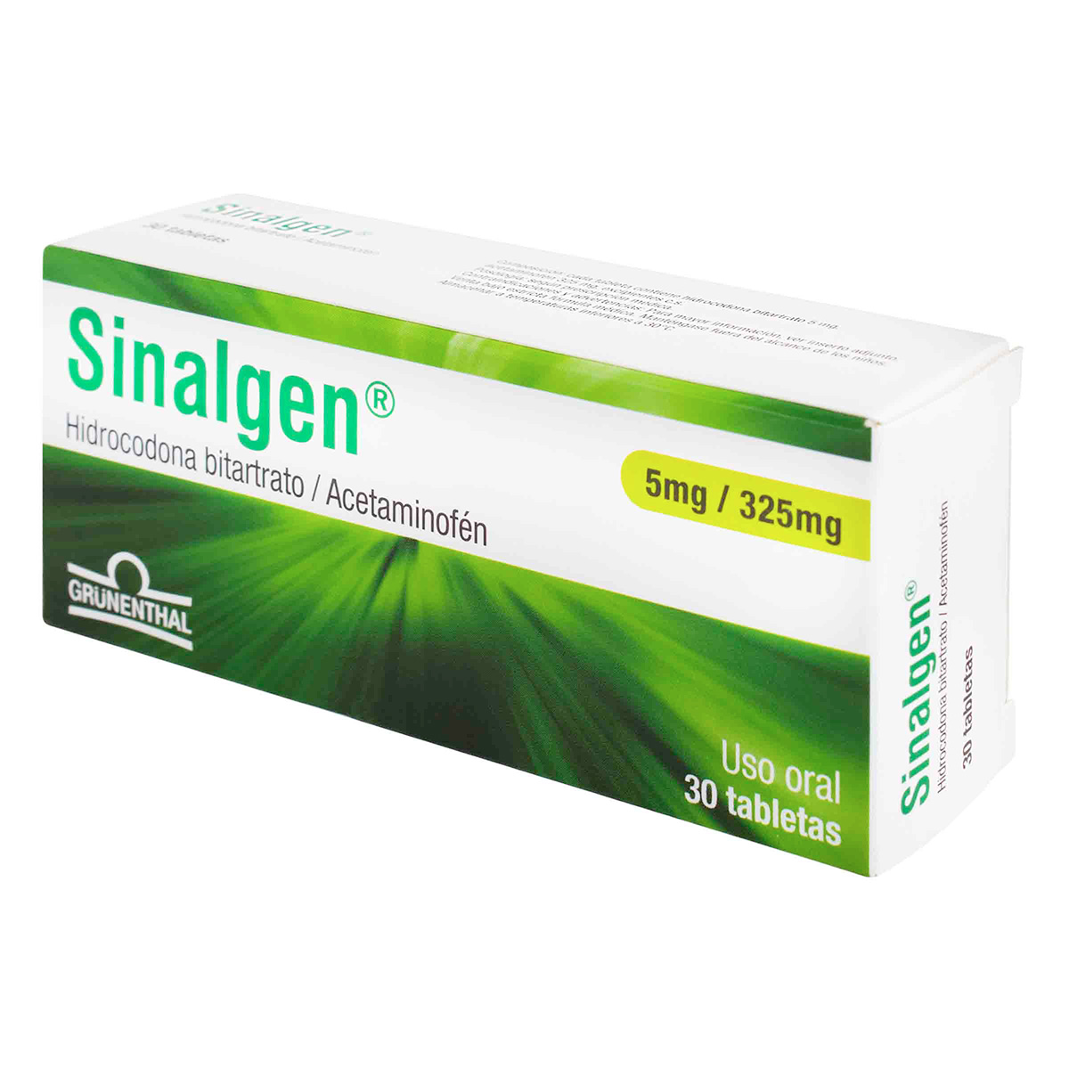 SINALGEN 5/325 MG 30 TBS