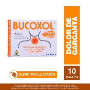 BUCOXOL TRIPLE ACCION MIEL LIMON 10 TBS