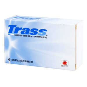 TRASS 500/85 MG 4 TABLETAS
