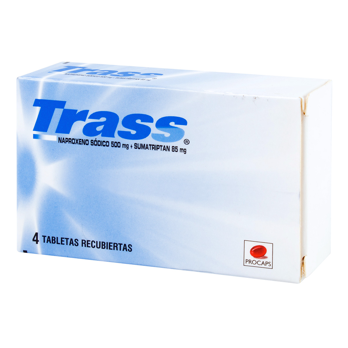 TRASS 500/85 MG 4 TABLETAS