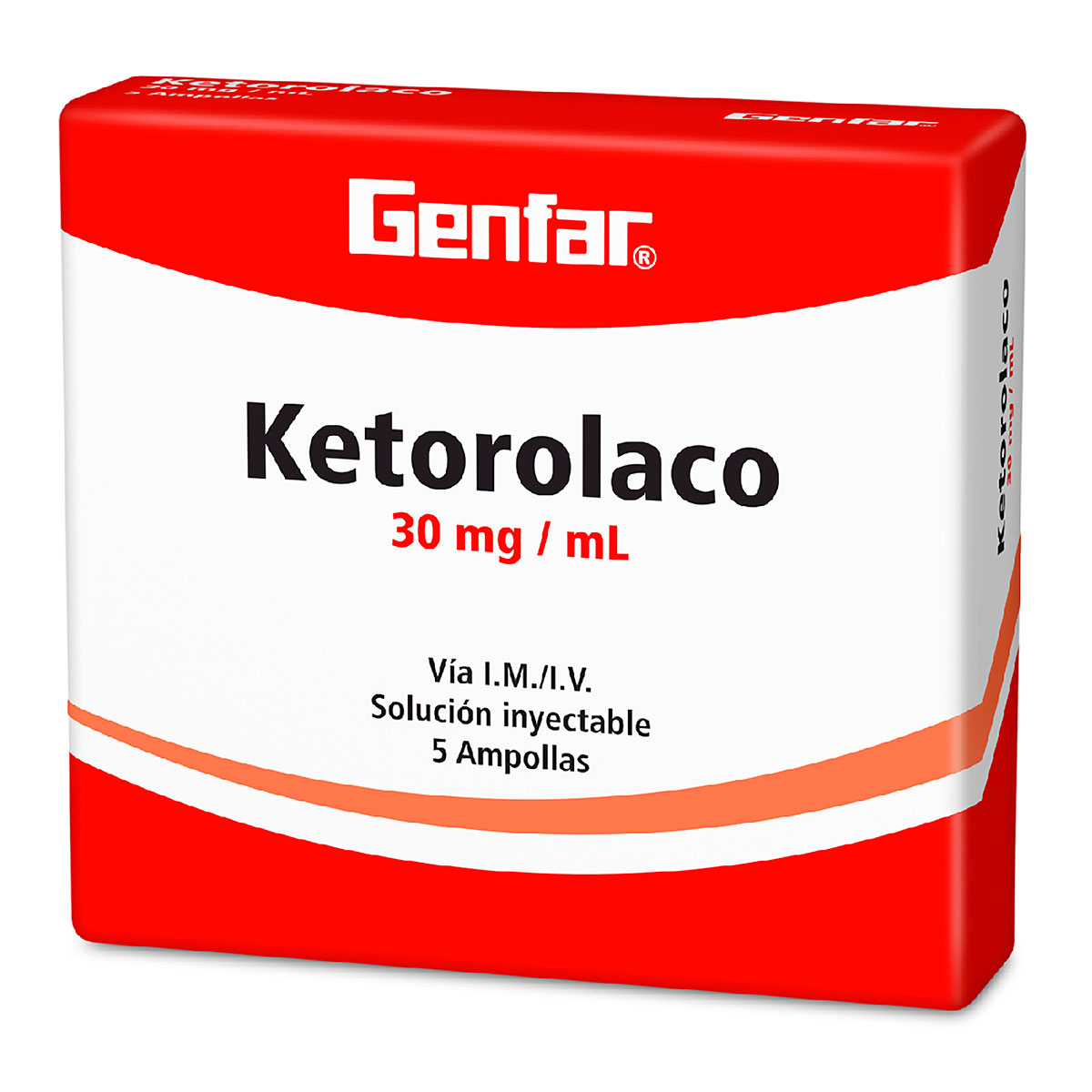 KETOROLACO INYECTABLE 30MG/M 5AMP. GF