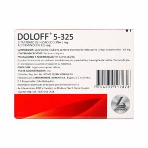 DOLOFF 5-325 30 TABLETAS