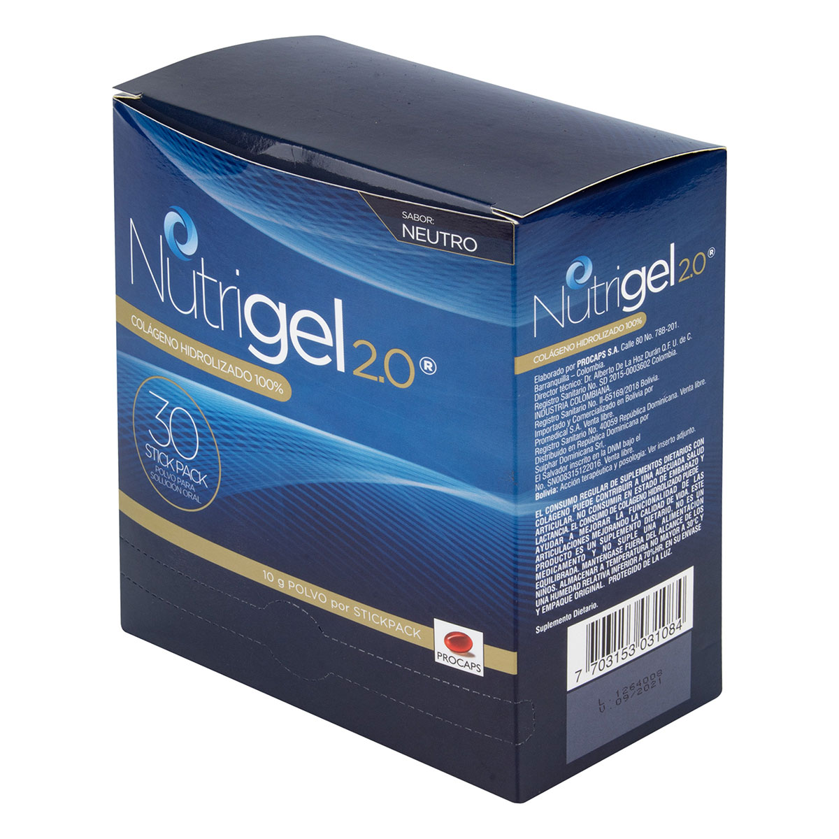 NUTRIGEL 2.0 NEUTRO 30 SOBRES