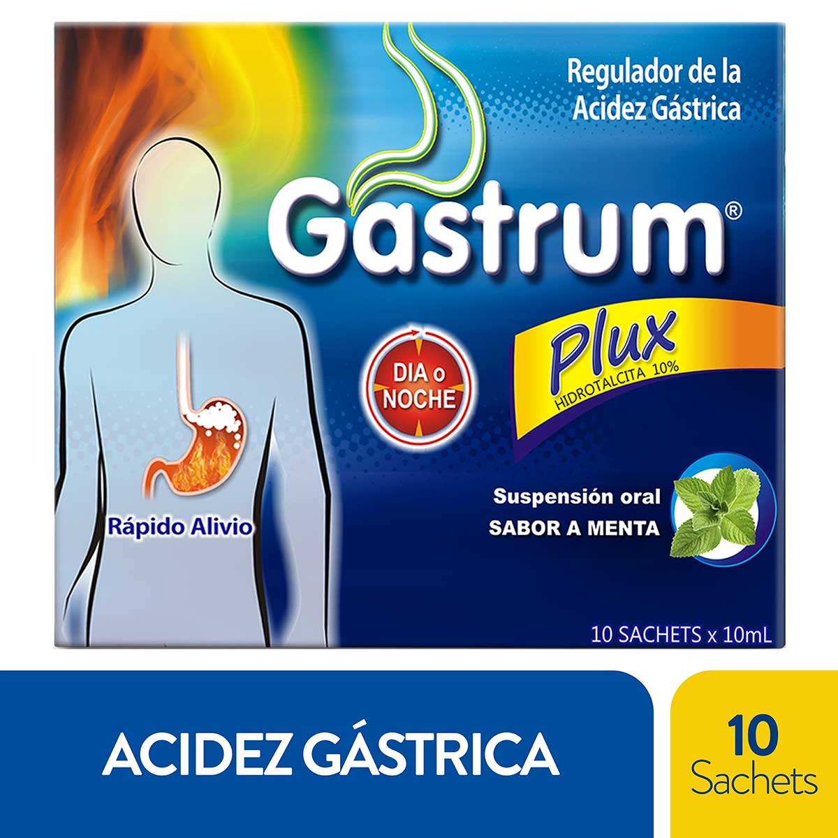 GASTRUM PLUS MENTA 10 ML 10 SBS