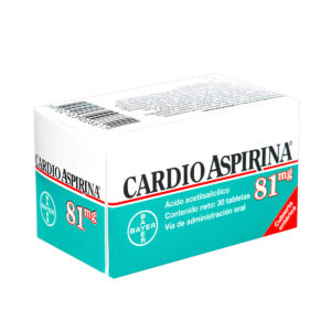 CARDIOASPIRINA 81 MG 30 TABLETAS
