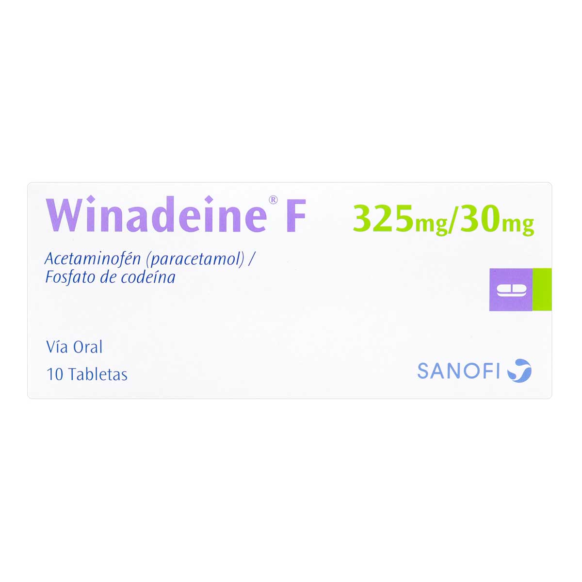 WINADEINE F 325/30 MG 10 TABLETAS