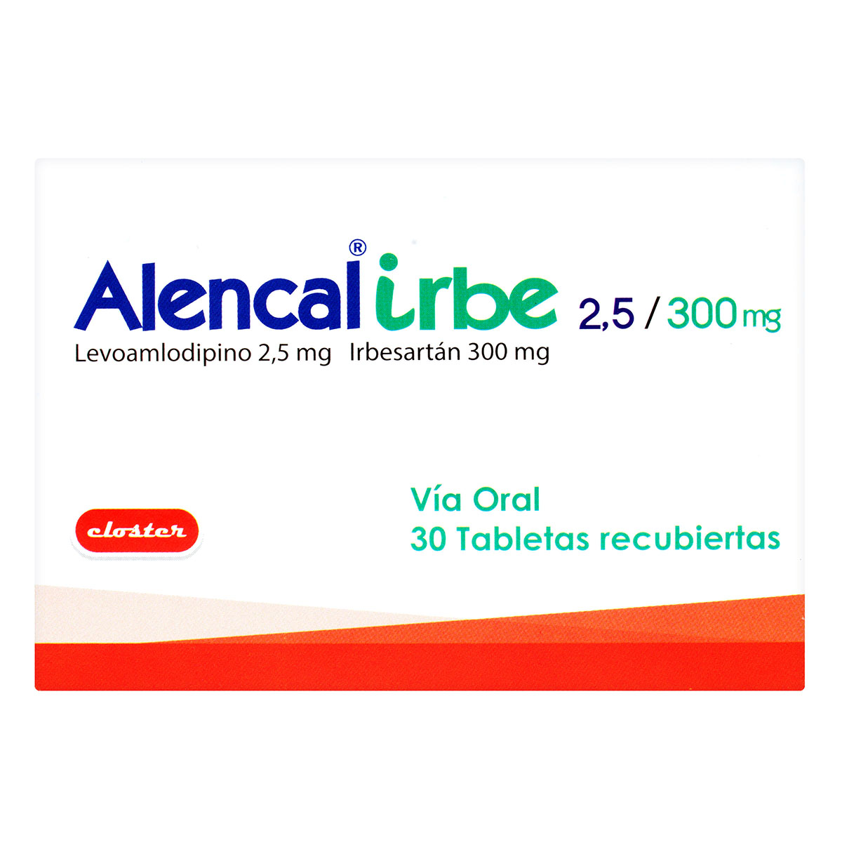 ALENCAL IRBE 2.5 MG/300 MG 30 TBS