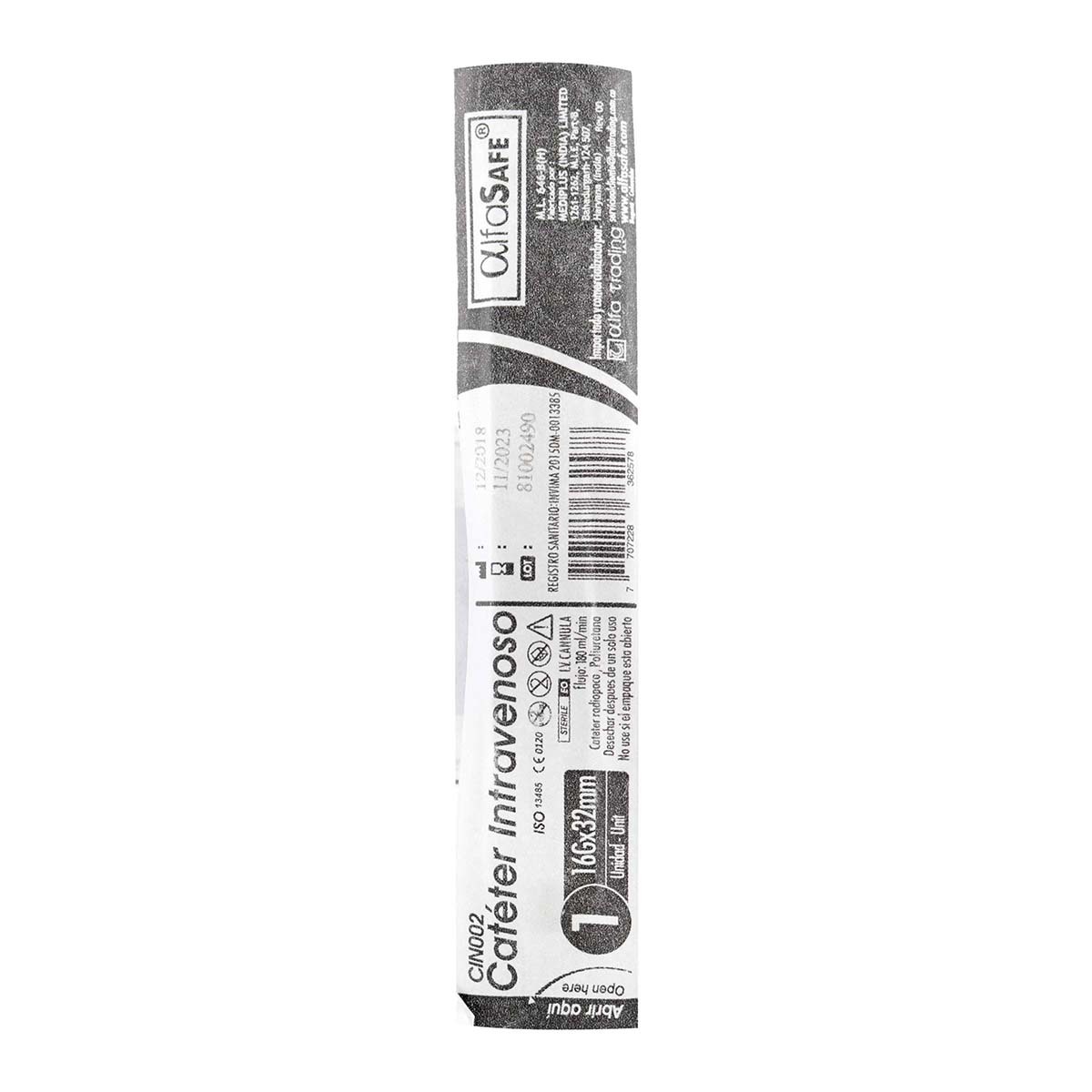 CATETER ALFA INTRAVE 16G X1 1/4 32 MM