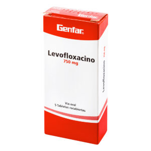 LEVOFLOXACINO 750 MG 5 TBS GF