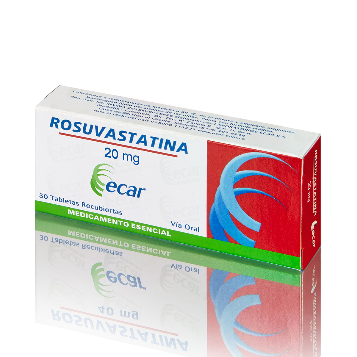 ROSUVASTATINA 20MG 30 TBS ECAR