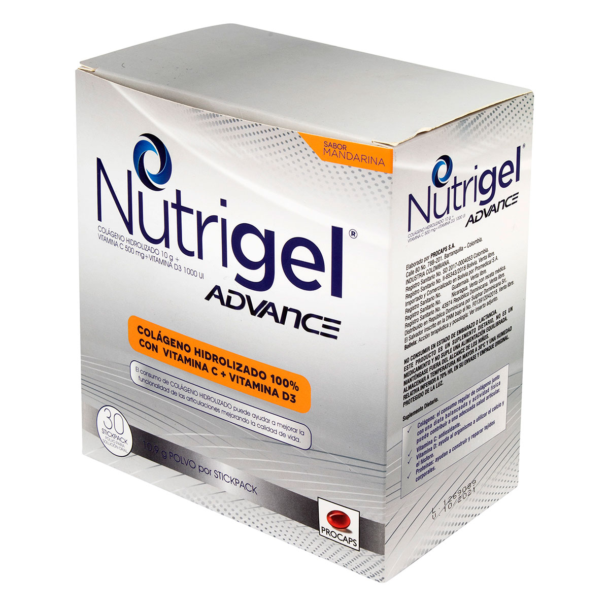 NUTRIGEL ADVANCE MANDARI.30 UND PC
