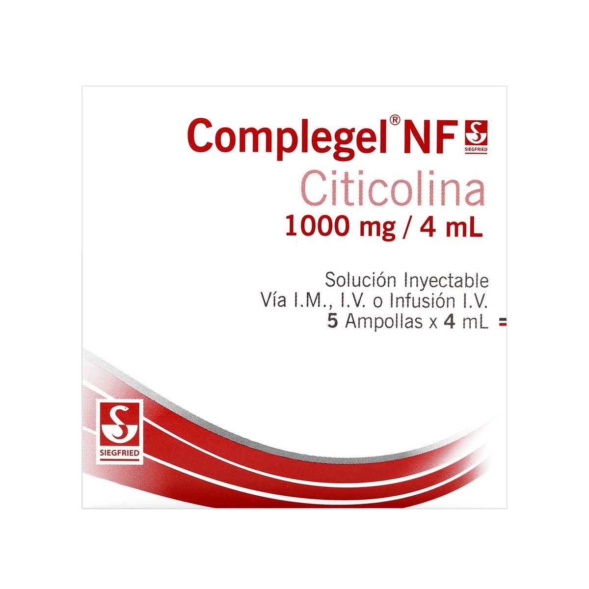 COMPLEGEL NF CIT 1000 MG 4ML 5 AMP.