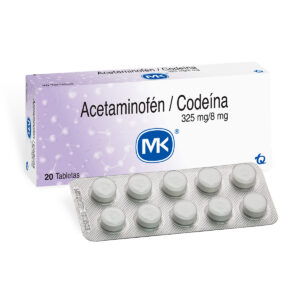 ACETAMINOFEN+CODEINA 325/8MG 20 TBS MK