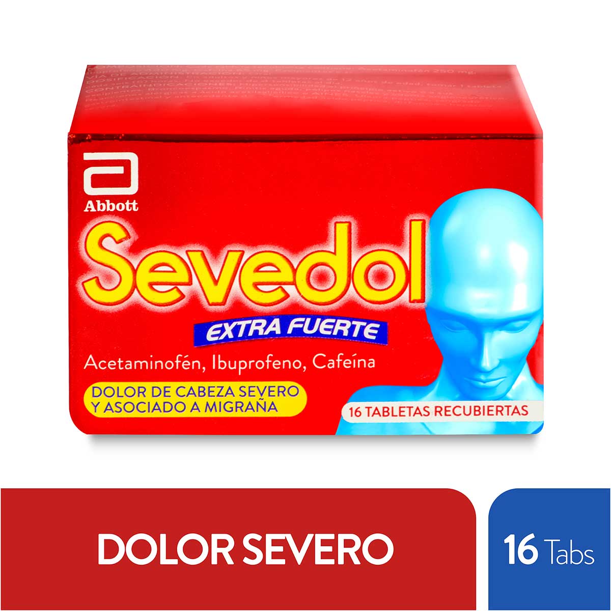 SEVEDOL EXTRA FUERTE 16 TABLETAS