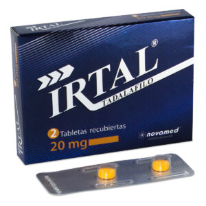TADALAFILO IRTAL 20 MG 2 TABLETAS
