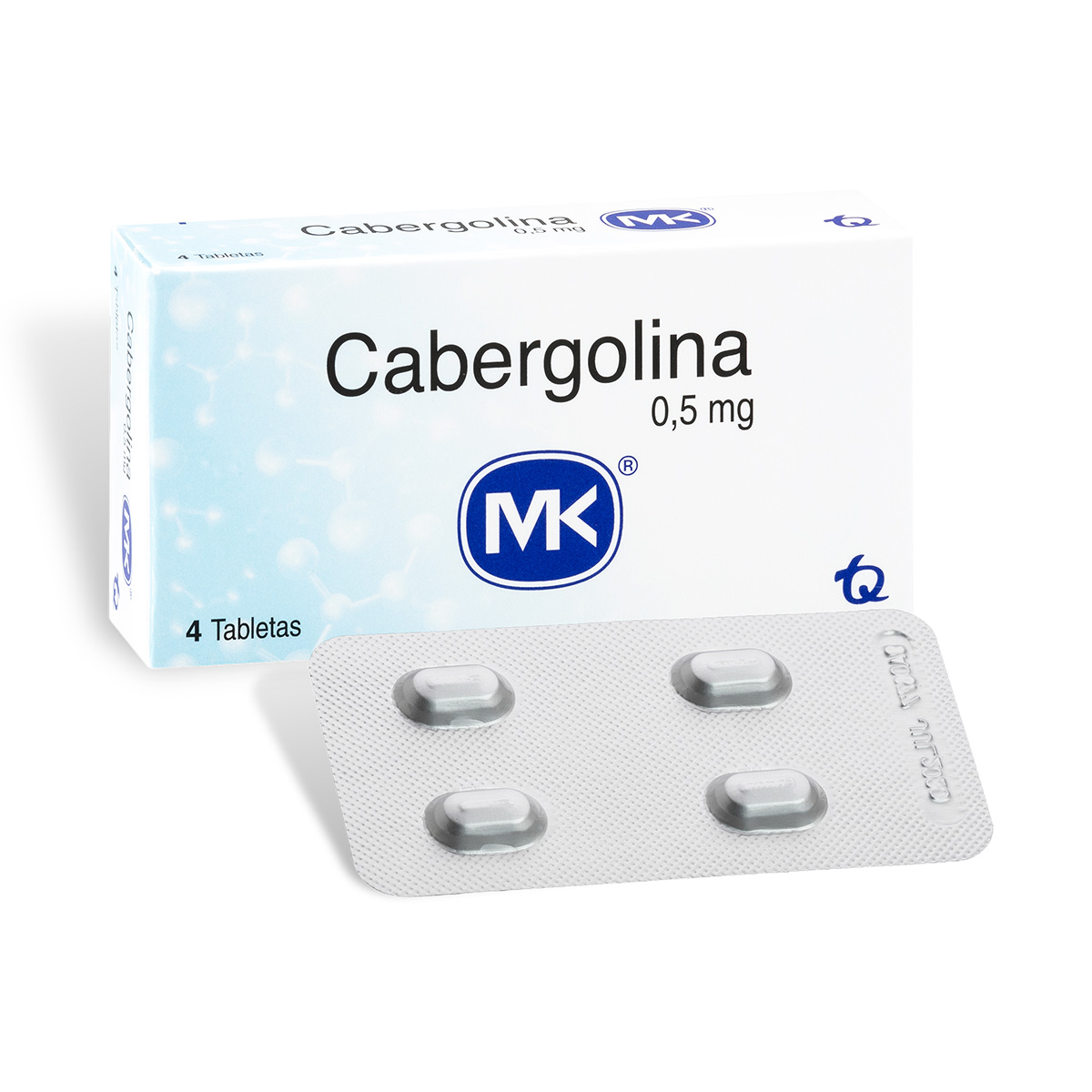 CABERGOLINA 0.5 MG 4 TABLETAS MK37933