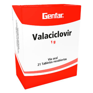 VALACICLOVIR 1 GR 21 TABLETAS GF