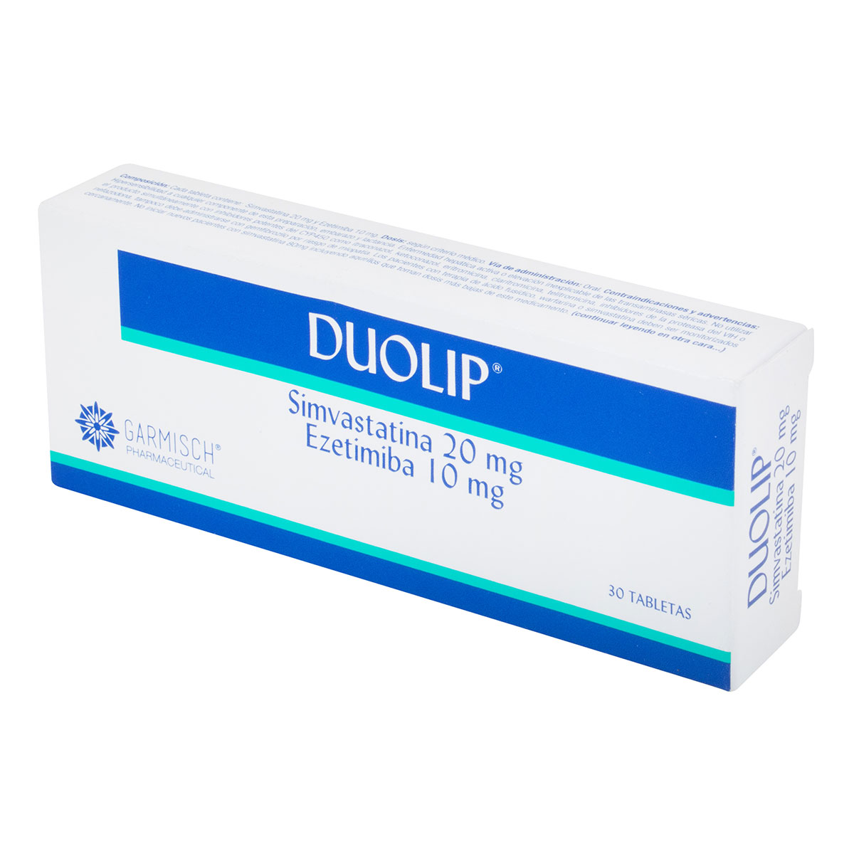 DUOLIP 20/10 MG 30 TABLETAS91614
