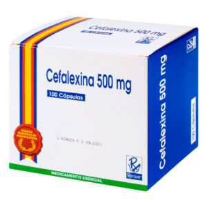 CEFALEXINA 500 MG 100 CAPSULAS RC
