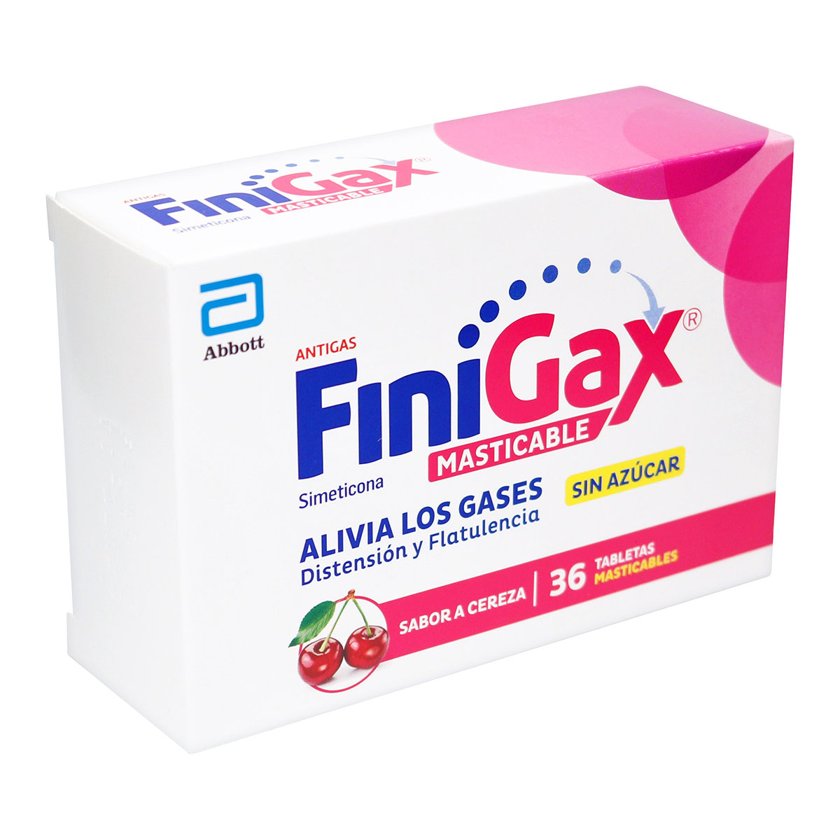 FINIGAX MASTICABLE CEREZA 36 TABLETAS