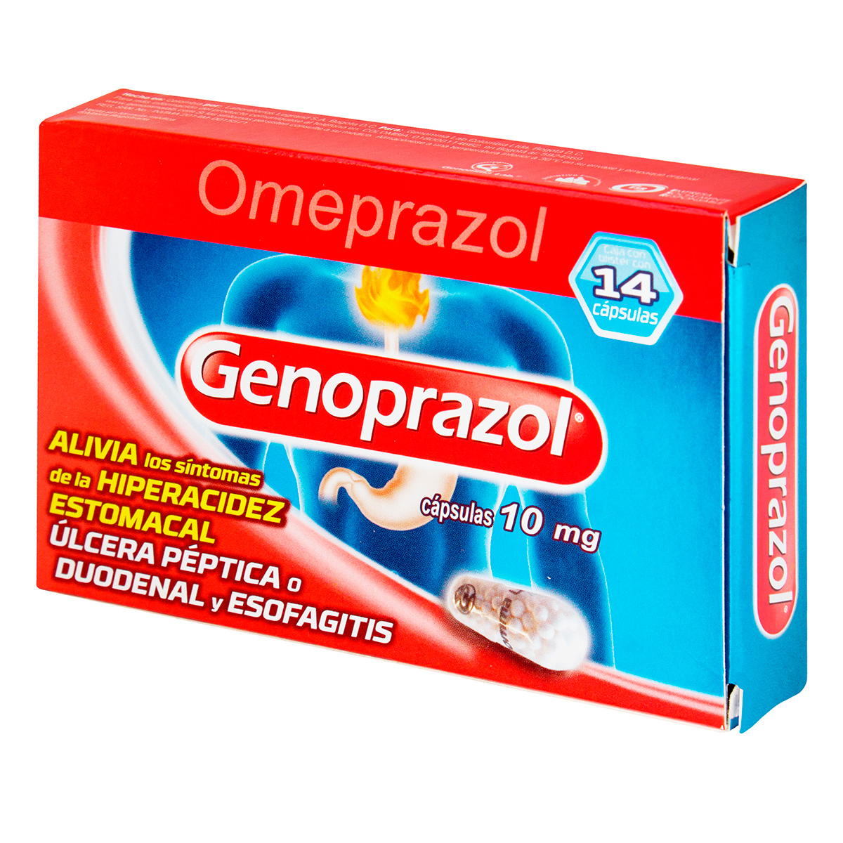 GENOPRAZOL 10 MG 14 CAPSULAS6782
