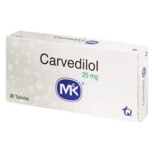 CARVEDILOL 25 MG 30 TABLETAS MK35670