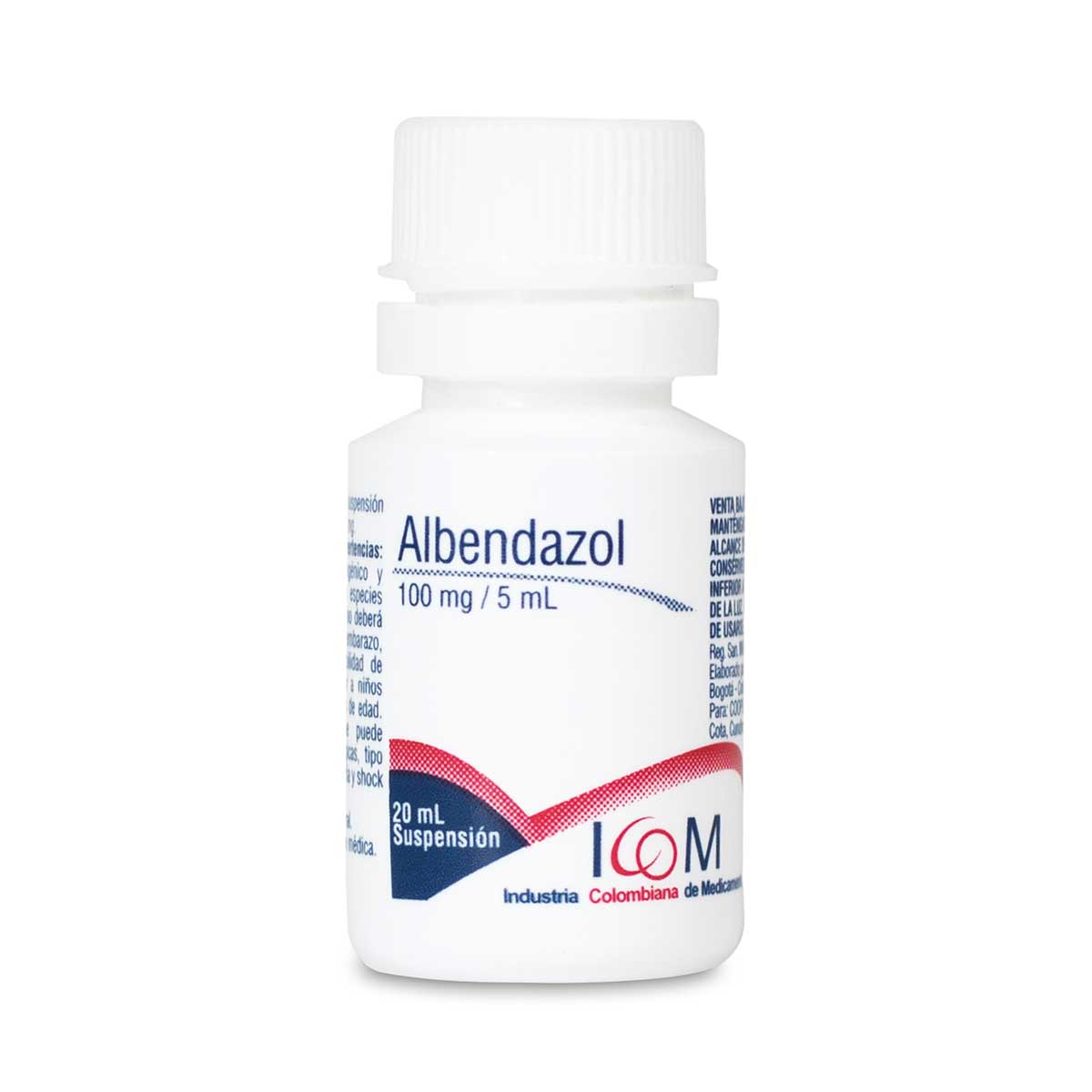 ALBENDAZOL 100MG/5ML SUSP. 20 ML ICOM