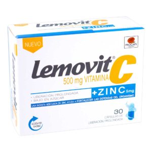 LEMOVIT C+ZINC 500 MG 30 CAPSULAS